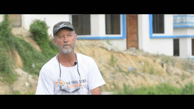 Steve Rae a qualified Engineer from Sydney, visits the village and whilst there meets one of our beneficiaries.