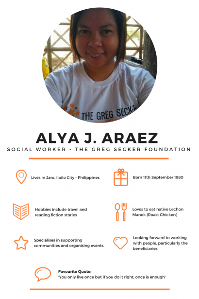 We welcome our newest member to the Greg Secker Foundation: Ms. Alya J. Araez.