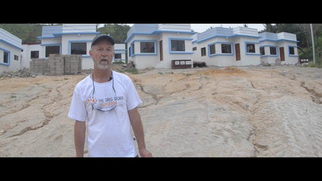 Steve Rae gives us an overview of slope protection and water drainage at the village.