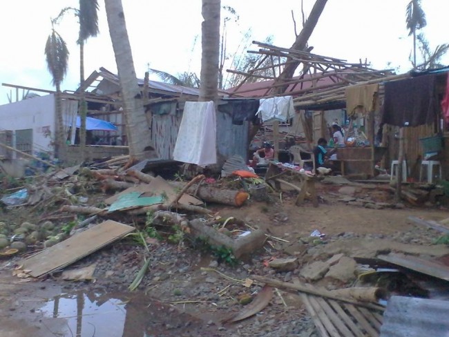 Rosario Brother house after Typhoon