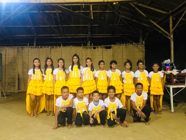 The children from the village represent GSF at the Children’s Month Celebrations in Iloilo.