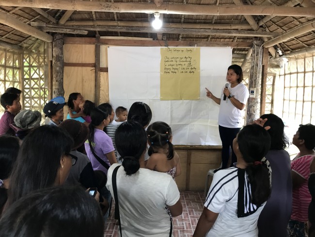 Alya our Social Worker, organises a General Assembly at the Village.