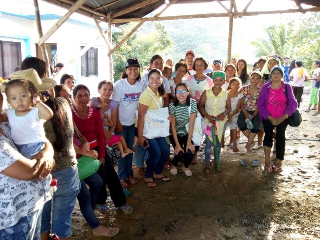 Our beneficiaries listen to a lecture on “Filipino Values”